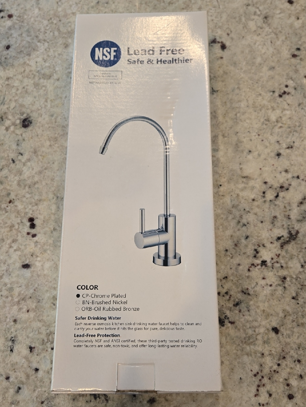 NSF Chrome Plated Single-Handle Kitchen Faucet